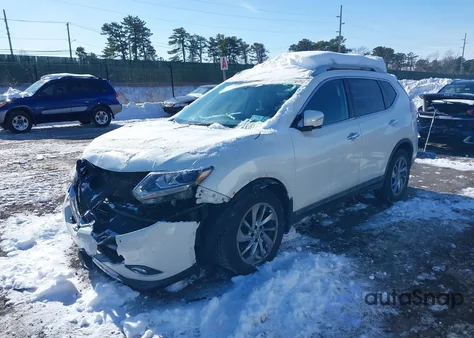 2015 Nissan Rogue Sl z USA, uszkodzony, nr VIN 5N1AT2MV3FC793407